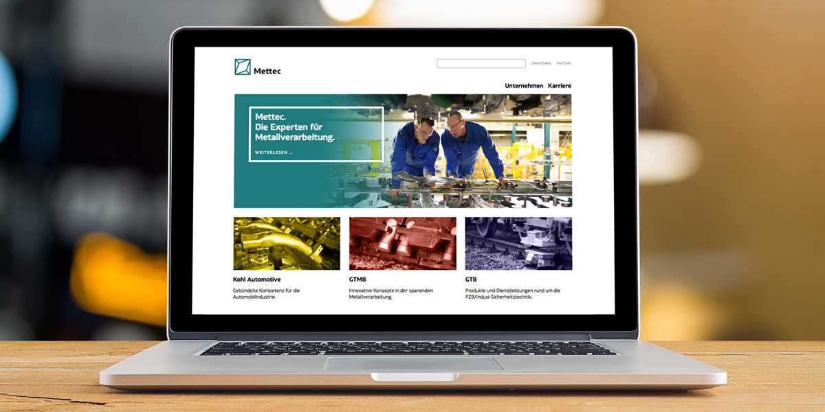 Mettec Holding Homepage